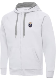 Antigua Seattle Reign FC Mens White Victory Long Sleeve Full Zip Jacket