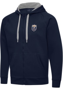 Antigua Seattle Reign FC Mens Navy Blue Victory Long Sleeve Full Zip Jacket