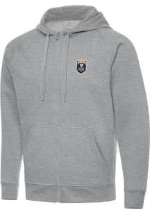 Antigua Seattle Reign FC Mens Grey Victory Long Sleeve Full Zip Jacket