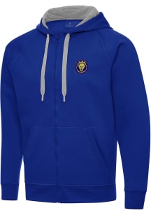 Antigua Utah Royals FC Mens Blue Victory Long Sleeve Full Zip Jacket