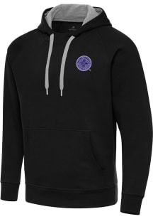 Antigua Racing Louisville Mens Black Victory Long Sleeve Hoodie