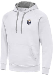 Antigua Seattle Reign FC Mens White Victory Long Sleeve Hoodie