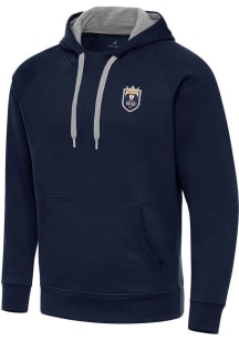 Antigua Seattle Reign FC Mens Navy Blue Victory Long Sleeve Hoodie