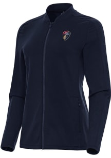 Antigua North Carolina Courage Womens Navy Blue Continual Light Weight Jacket
