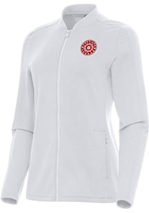 Antigua Portland Thorns FC Womens White Continual Light Weight Jacket