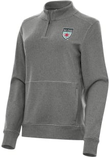 Antigua Chicago Red Stars Womens Black Crush Qtr Zip