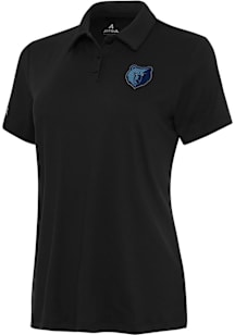 Antigua Memphis Grizzlies Womens Black Alternate Reprocess Recycled Short Sleeve Polo Shirt