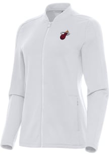 Antigua Miami Heat Womens White Alternate Continual Light Weight Jacket