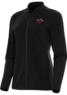 Antigua Miami Heat Womens Black Alternate Continual Light Weight Jacket