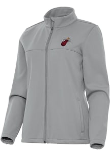 Antigua Miami Heat Womens Grey Alternate Links Light Weight Jacket