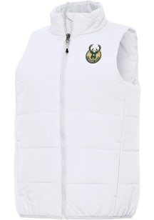 Antigua Milwaukee Bucks Womens White Experience Vest