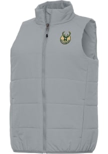 Antigua Milwaukee Bucks Womens Grey Experience Vest