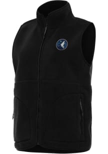Antigua Minnesota Timberwolves Womens Black Nostalgic Vest