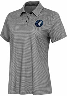 Antigua Minnesota Timberwolves Womens White Rings Short Sleeve Polo Shirt