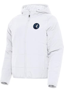 Antigua Minnesota Timberwolves Womens White Universe Filled Jacket