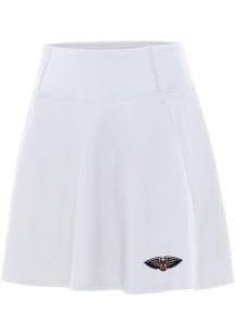 Antigua New Orleans Pelicans Womens White Chip Skort Skirt