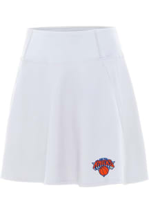 Antigua New York Knicks Womens White Chip Skort Skirt