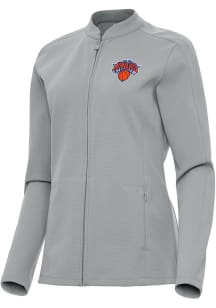 Antigua New York Knicks Womens Grey Regard Light Weight Jacket
