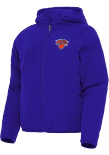 Antigua New York Knicks Womens Blue Universe Filled Jacket