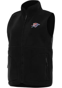 Antigua Oklahoma City Thunder Womens Black Alternate Nostalgic Vest