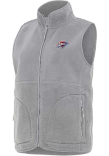Antigua Oklahoma City Thunder Womens Grey Alternate Nostalgic Vest