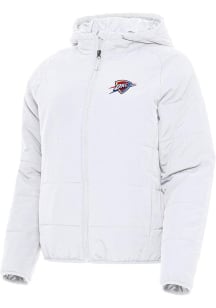 Antigua Oklahoma City Thunder Womens White Alternate Universe Filled Jacket