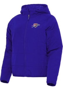 Antigua Oklahoma City Thunder Womens Blue Alternate Universe Filled Jacket
