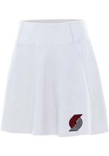 Antigua Portland Trail Blazers Womens White Chip Skort Skirt