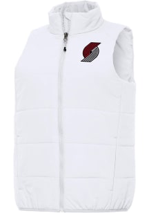 Antigua Portland Trail Blazers Womens White Experience Vest