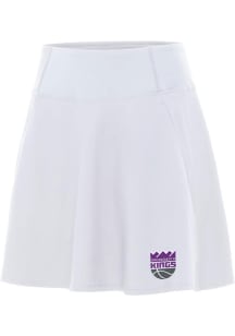 Antigua Sacramento Kings Womens White Chip Skort Skirt