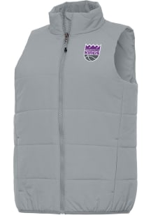 Antigua Sacramento Kings Womens Grey Experience Vest