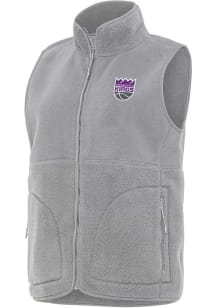 Antigua Sacramento Kings Womens Grey Nostalgic Vest