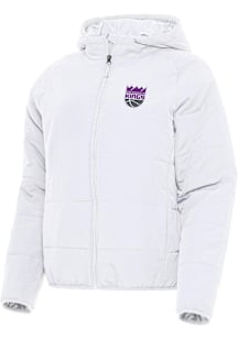 Antigua Sacramento Kings Womens White Universe Filled Jacket