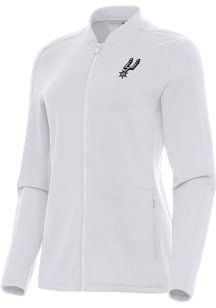 Antigua San Antonio Spurs Womens White Continual Light Weight Jacket