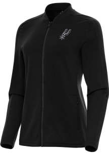 Antigua San Antonio Spurs Womens Black Continual Light Weight Jacket