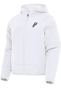 Antigua San Antonio Spurs Womens White Universe Filled Jacket