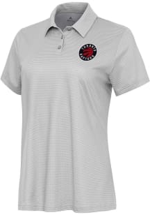 Antigua Toronto Raptors Womens White Rings Short Sleeve Polo Shirt