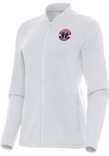 Antigua Washington Wizards Womens White Continual Light Weight Jacket