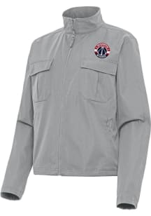 Antigua Washington Wizards Womens Grey Even Par Light Weight Jacket