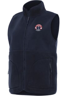 Antigua Washington Wizards Womens Navy Blue Nostalgic Vest