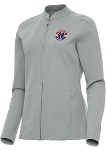 Antigua Washington Wizards Womens Grey Regard Light Weight Jacket