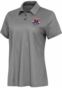 Antigua Washington Wizards Womens White Rings Short Sleeve Polo Shirt