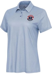 Antigua Washington Wizards Womens White Rings Short Sleeve Polo Shirt