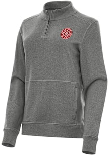 Antigua Portland Thorns FC Womens Black Crush Qtr Zip