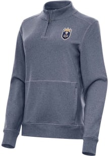 Antigua Seattle Reign FC Womens Navy Blue Crush Qtr Zip