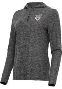 Antigua Chicago Red Stars Womens Black Daybreak Qtr Zip