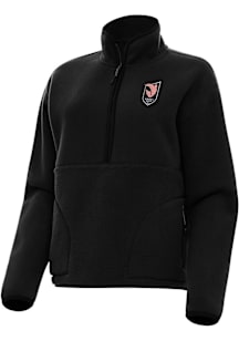 Antigua Angel City FC Womens Black Figure Qtr Zip