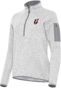 Antigua Angel City FC Womens Grey Fortune Qtr Zip