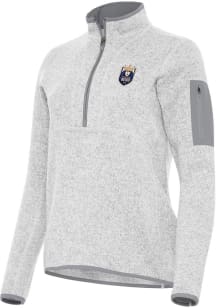 Antigua Seattle Reign FC Womens Grey Fortune Qtr Zip