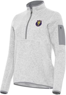 Antigua Utah Royals FC Womens Grey Fortune Qtr Zip